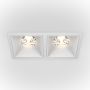 Maytoni ALFA LED DL043-02-15W4K-SQ-W Beépíthető spotlámpa 2x30W/LED 4000K 2500LM IP20