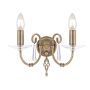 Elstead Lighting AEGEAN AG2-AGED-BRASS Fali lámpa 2x60W/E14