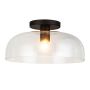 Elstead Lighting Sylvia ALM-SYLVIA-SF-BK-CL Plafonlámpa 1x60W/E27 IP20
