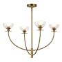 Elstead Lighting Sylvia ALM-SYLVIA4-BG-CL Csillár 4x40W/E14 IP20