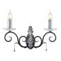 Elstead Lighting AMARILLI AML2-BLK-SILVER Fali lámpa 2x60W/E14