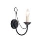 Elstead Lighting CARISBROOKE CB1-BLACK Fali lámpa 1x60W/E14
