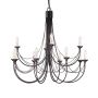 Elstead Lighting CARISBROOKE CB12-BLACK Csillár 12x60W/E14