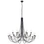 Elstead Lighting CARISBROOKE CB18-BLACK Csillár 18x60W/E14