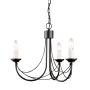 Elstead Lighting CARISBROOKE CB3-BLACK Csillár 3x60W/E14