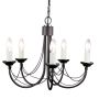 Elstead Lighting CARISBROOKE CB5-BLACK Csillár 5x60W/E14