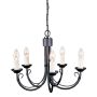 Elstead Lighting CHARTWELL CH5-BLACK Csillár 5x60W/E14
