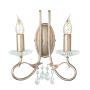 Elstead Lighting CHRISTINA CRT2-SILVER-GOLD Fali lámpa 2x60W/E14