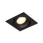 Italux Ponar DL-26451-GU10-BK Beépíthető spotlámpa 1x10W/GU10 IP20