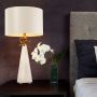 Flambeau NEO WHITE FB-NEO-TL-FR-WHT Asztali lámpa 1x60W/E27