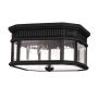 Feiss COTSWOLD LANE FE-COTSLN-F-BK Süllyesztett mennyezeti lámpa 2x60W/E27 IP44