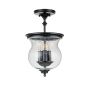 Feiss Pickering Lane FE-PICKERING-LANE-SF-BLK Plafonlámpa 3x40 W/E14