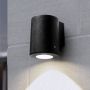 Fumagalli Franca FMG-FRANCA90-BLK Fali lámpa 1x6W/GU10 4000K-2700K 366lm IP55