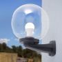 Fumagalli Nardo FMG-NARDO-GLOBE-BLK Fali lámpa 1x23W/E27 IP55