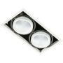 Italux VERTICO GL7108-2/2X18W 4000K WH+BL Beépíthető spotlámpa 2x18W/LED 3045LM IP20