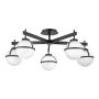 Hinkley Lighting Hollis HK-HOLLIS-5-O-BK Plafonlámpa 5x40 W/E14 ip44