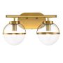 Hinkley Hollis HK-HOLLIS2-C-HB-BATH Fali lámpa 2x60W/E14 IP44