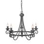 Elstead Lighting HARLECH HR5-BLACK Csillár 5x60W/E14