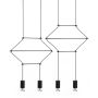 King Home FLUSSO LINE JD0032-4P Függőlámpa 4x3W/G9 3000K 960LMLM IP20