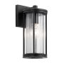 Kichler Barras KL-BARRAS2-S-BK Fali lámpa 1x40W/E27 IP44