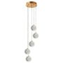 Light Prestige Brillant LP-3303/5P GD Függőlámpa 5x28W/LED 3000K|4000K|6000K 2220lm IP20