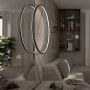 Light Prestige Mirror LP-999/1P S BK Függőlámpa 1x35W/LED 3000K 2100 lm IP44