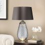 Elstead Lighting LENA LARGE LENA-TL-L-SMOKE Asztali lámpa 1X7W/GU10+1x60W/E27