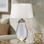 Elstead Lighting LENA LARGE LENA-TL-L-SMOKE-OWSS Asztali lámpa 1X7W/GU10+1x60W/E27