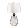 Elstead Lighting LENA SMALL LENA-TL-S-SMOKE-OWSS Asztali lámpa 1X7W/GU10+1x60W/E27