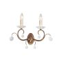 Elstead Lighting LUNETTA LUN2-BRONZE Fali lámpa 2x60W/E14