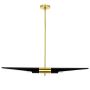 King Home APOLLO MD21419-2M.BLACK.GD Függőlámpa 2x40W/E27 IP20