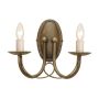 Elstead Lighting MINSTER MN2-BLK-GOLD Fali lámpa 2x60W/E14