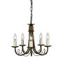 Elstead Lighting MINSTER MN5-BLK-GOLD Csillár 5x60W/E14