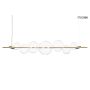King Home ECHO MSE010100348 Függőlámpa 1x16W/LED 3000K 1280LM IP20