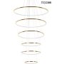 King Home RING SLIM MSE1501100164 Függőlámpa 130W/LED 3000K 10400lm