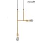 King Home RIVA MSE010100395 Függőlámpa 2x40W/E27 IP20