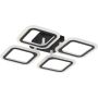 Zuma Line STELLAR MS232040R-BK Plafonlámpa 4x30W/LED 3000-6000k 2600lm