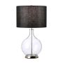 Elstead Lighting Orb ORB-CLEAR-PN-BLK Asztali lámpa 1x60W/E27