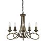 Elstead Lighting OLIVIA OV5-BLK-GOLD Csillár 5x60W/E14
