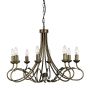 Elstead Lighting OLIVIA OV8-BLK-GOLD Csillár 8x60W/E14