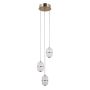 Italux Alani PND-34375-3-HBR Függőlámpa 3x15W/LED 3000K 1170lm IP20