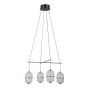 Italux Alani PND-34375-4-BK Függőlámpa 4x24W/LED 3000K 1931lm IP20