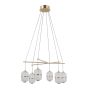 Italux Alani PND-34375-6-HBR Függőlámpa 6x32W/LED 3000K 2496lm IP20
