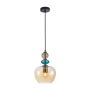Italux Busco PND-30263-1A-BRO-AMB Függőlámpa 1x40W/E27 IP20