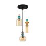 Italux Busco PND-30263-3A-BRO-AMB Függőlámpa 3x40W/E27 IP20
