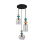 Italux Busco PND-30263-3A-BRO-SG Függőlámpa 3x40W/E27 IP20