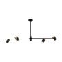 Italux Elice PND-58892-4-BK-BRO Plafonlámpa 4x35W/GU10 IP20