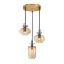 Italux Fanda PND-31882-3A-GD-AMB Függőlámpa 3x40W/E27 IP20