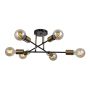 Italux FORMIO PND-4052-6-BL-HBR Plafonlámpa 6x40W/E27 IP20