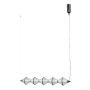 Italux Fuente PND-34395-5-BK Függőlámpa 5x25W/LED 3000K 1576lm IP20
